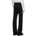 Palomo Spain Black Wool Flare Trousers