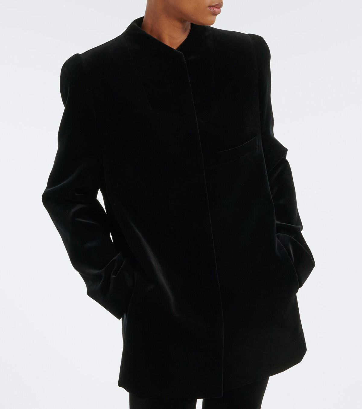 Khaite Sadie cotton velvet coat