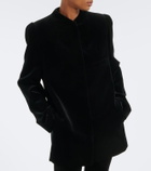 Khaite Sadie cotton velvet coat
