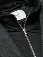 Mr P. - Shell-Trimmed Flannel Blazer - Black