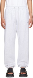 We11done Gray Relaxed-Fit Lounge Pants