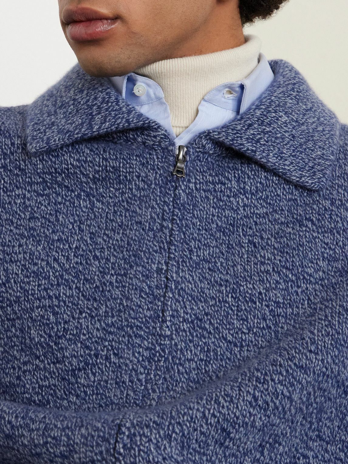 The Elder Statesman - Hunter Cashmere Zip-Up Cardigan - Blue