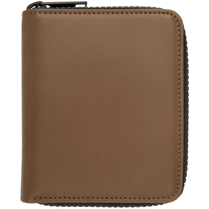 Photo: Maison Margiela Brown Zip-Around Wallet