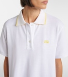 Loewe Double L cotton piqué polo dress