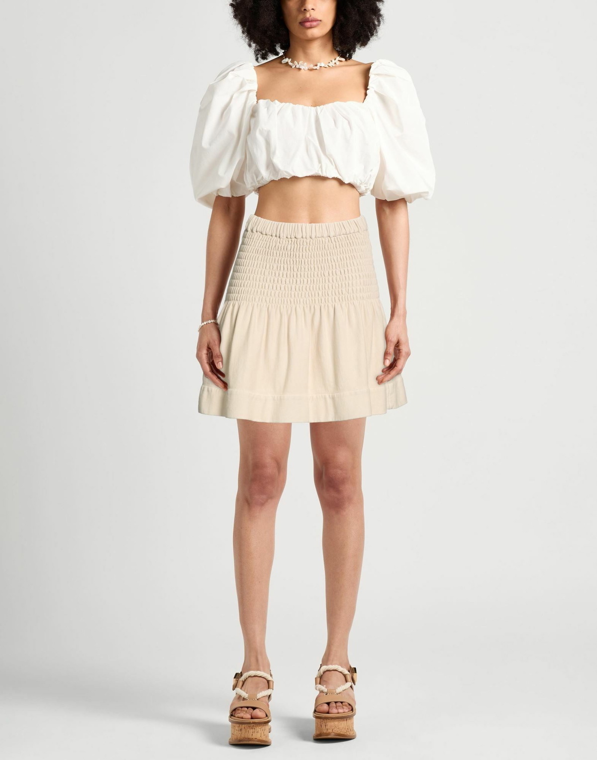 Marant Étoile Womens Mini skirt in Beige