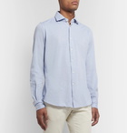 Incotex - Cotton-Piqué Shirt - Blue