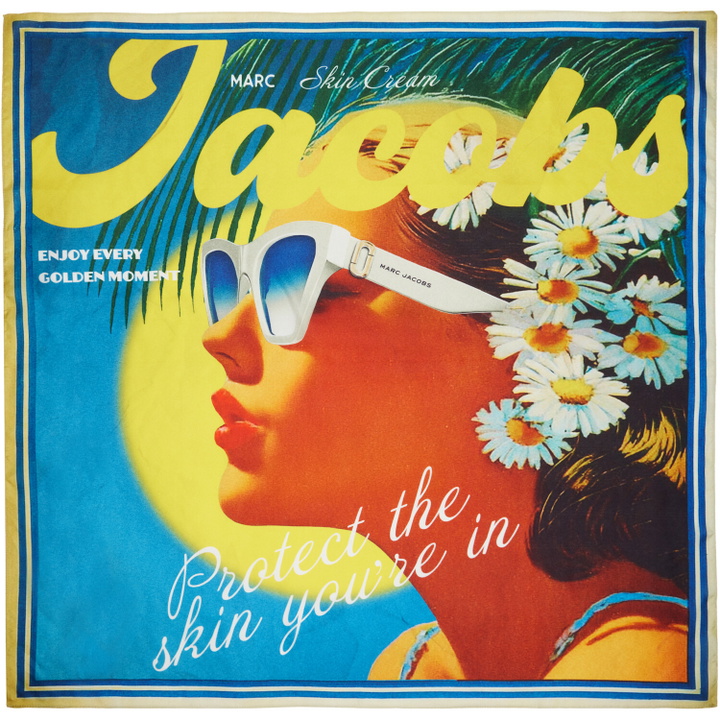 Photo: Marc Jacobs Multicolor Sun Poster Silk Scarf