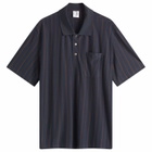 Polar Skate Co. Men's Fancy Polo Shirt in Navy/Brown