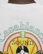 Casablanca Studio De Musique Printed Unisex T Shirt White - Mens - Shortsleeves