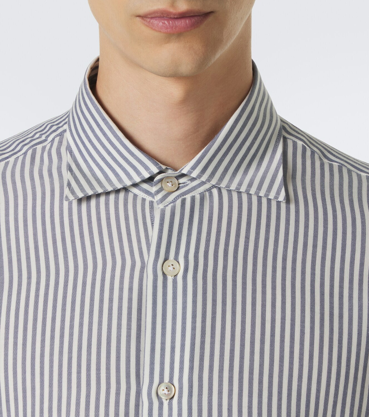Eleventy Striped twill shirt