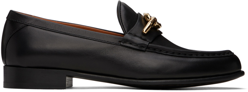 Valentino Garavani Black VLogo Signature Calfskin Loafers