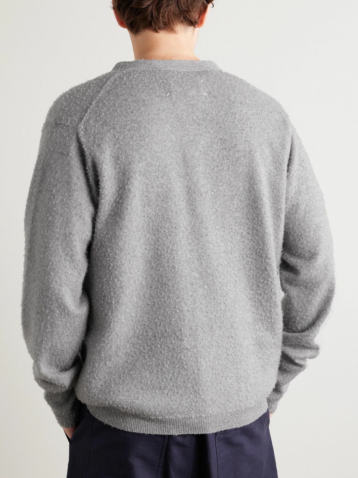Maison Margiela - Brushed-Cashmere and Cotton-Blend Cardigan