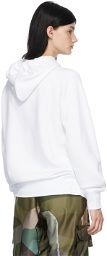 Sacai White KAWS Edition Logo Hoodie