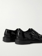 Mr P. - Patent-Leather Monk-Strap Shoes - Black