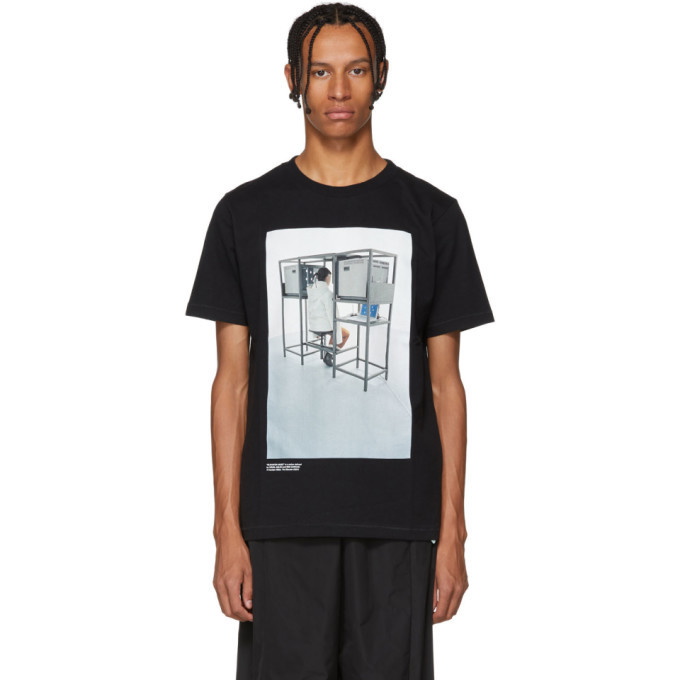 Photo: Off-White Black Byredo Edition Elevator Music Slim T-Shirt