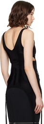 Rick Owens Black Hollywood Tanja Long Tank Top