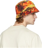 Moncler Genius 8 Moncler Palm Angels Reversible Orange Palm Bucket Hat