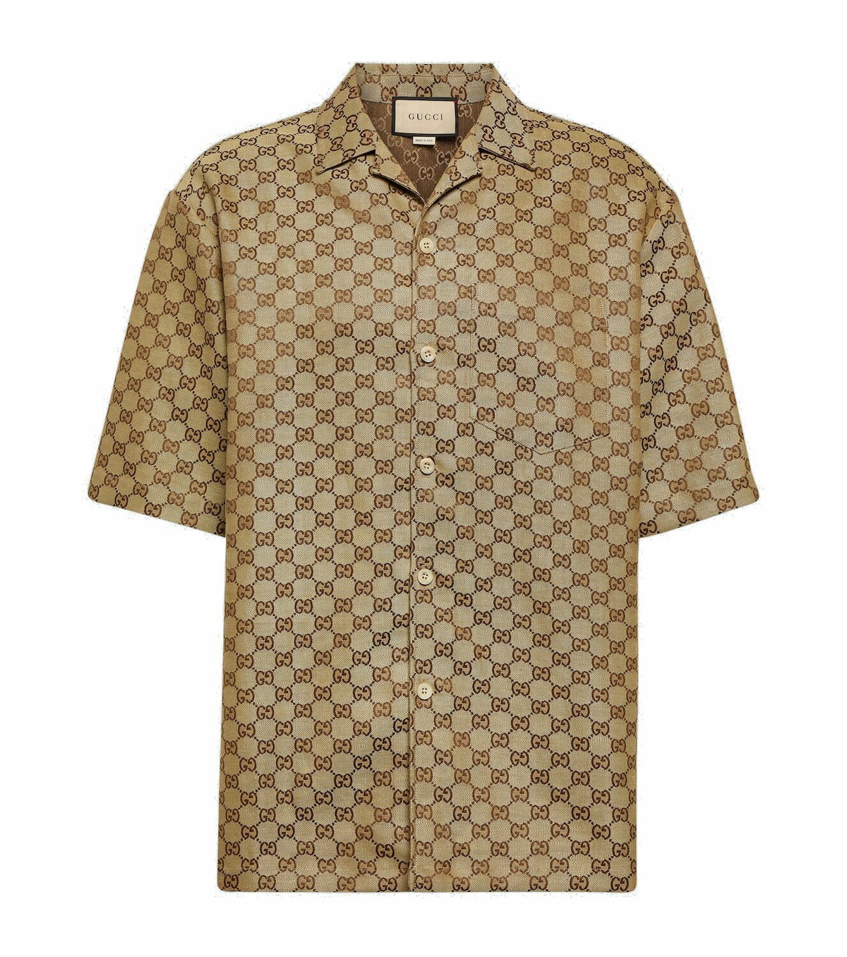 Gucci GG jacquard linen-blend shirt Gucci