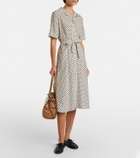 Prada Polka-dot silk shirt dress