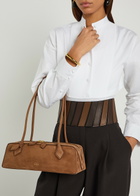 Alaïa Le Teckle Medium Grained Nubuck Shoulder bag - Brown - One Size