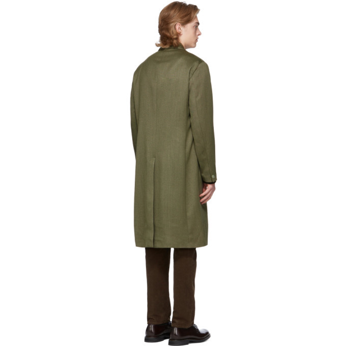 Our Legacy Khaki Wool Dolphin Coat Our Legacy