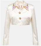 Miss Sohee Bridal embellished silk jacket and top set