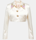 Miss Sohee Bridal embellished silk jacket and top set