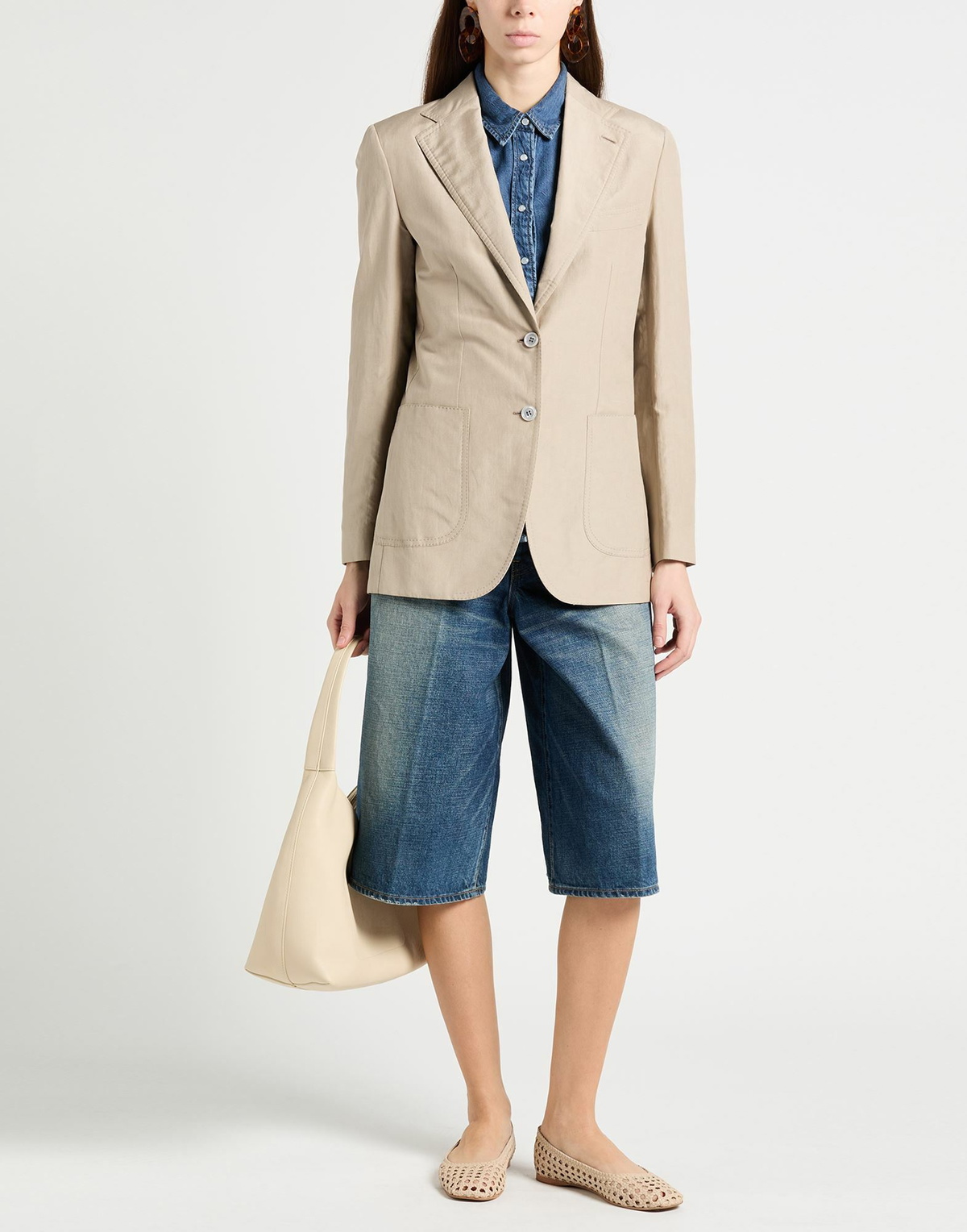 Brioni Womens Blazer in Beige
