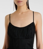 Zimmermann Tulle corset midi dress