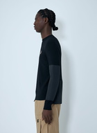 Moncler Grenoble Crewneck Sweater with Nylon Sleeve Patches