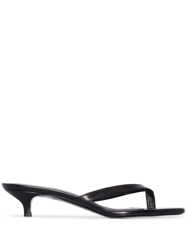Photo: TOTEME - Leather Thong Heel Sandals