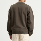Bram's Fruit Men's Garden Hose Chain Stitch Crewneck Sweatshirt in Solid Charcoal