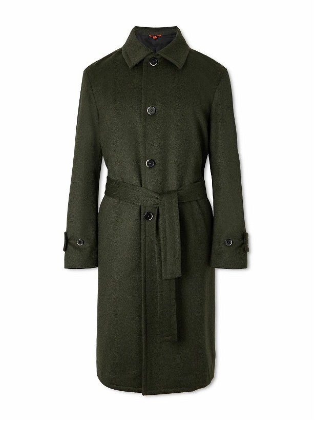 Photo: Barena - Paramar Belted Wool-Blend Overcoat - Green