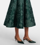 Emilia Wickstead Capucine floral cloqué midi dress