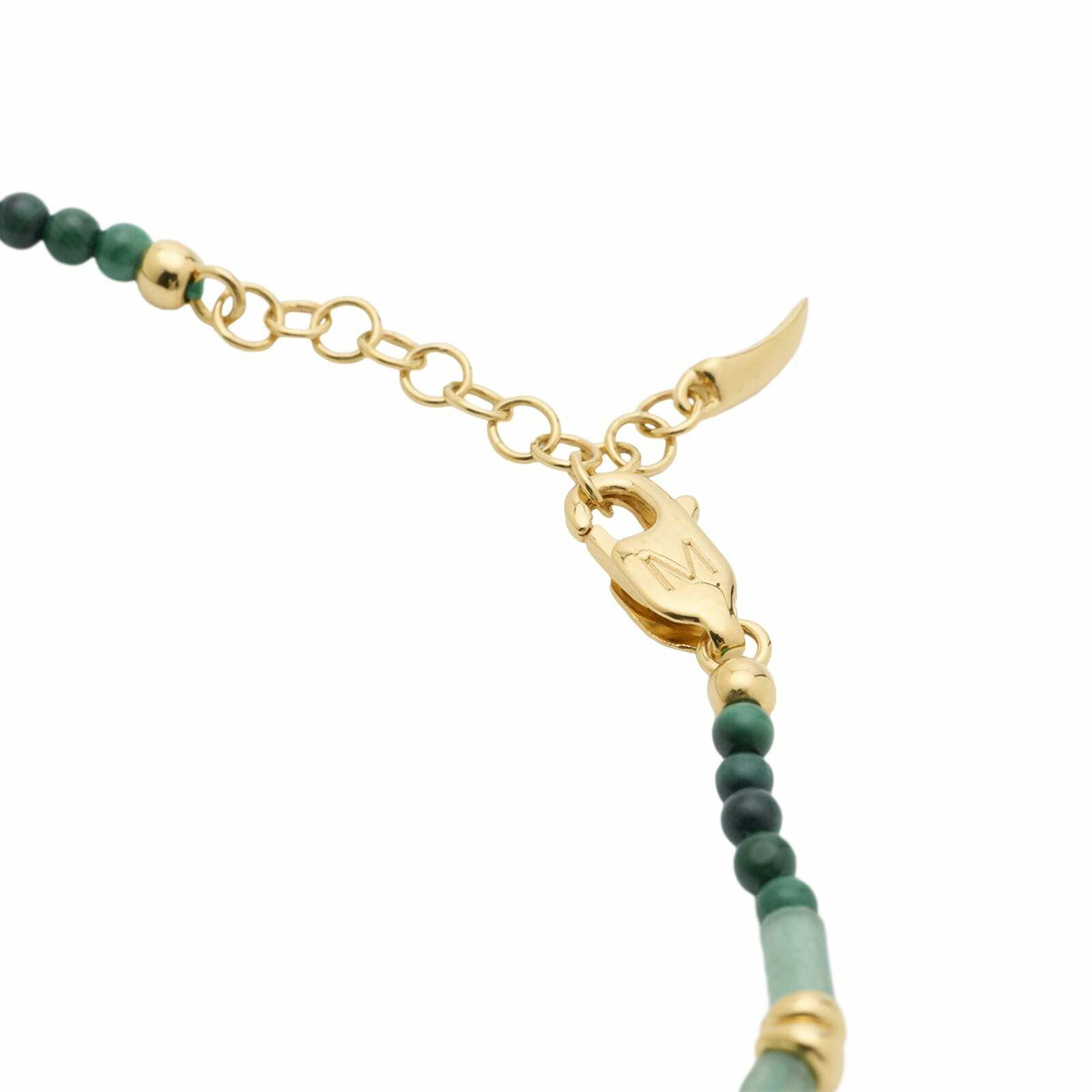 Missoma Women's Beaded Gemstone Bracelet in Green