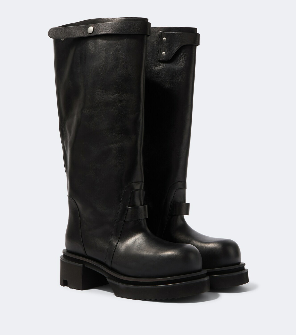 Rick Owens Naska leather knee-high boots