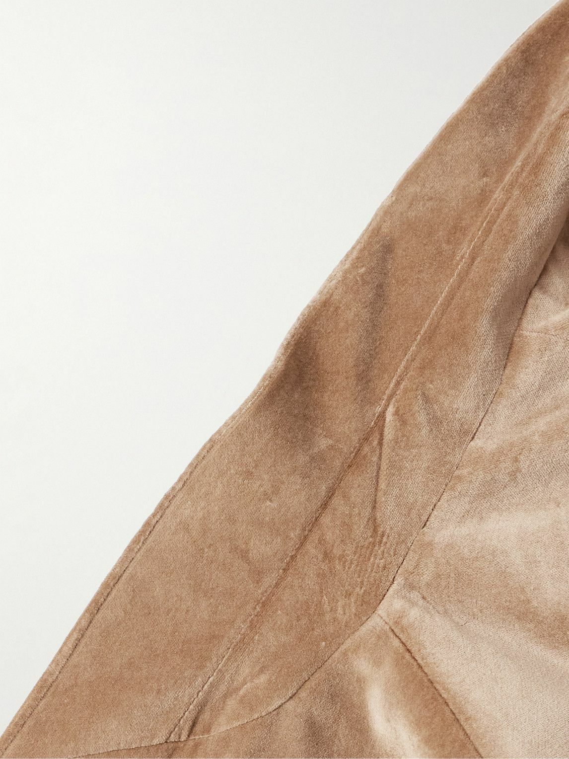 Boglioli - Slim-Fit Shawl-Lapel Cotton-Velvet Tuxedo Jacket - Brown