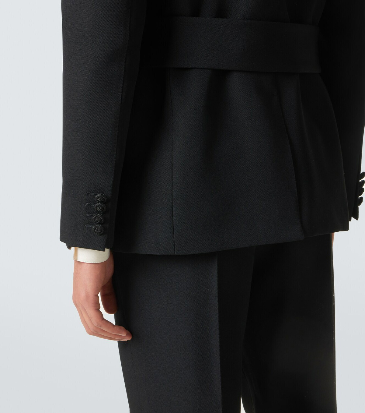 Valentino Belted virgin wool blazer
