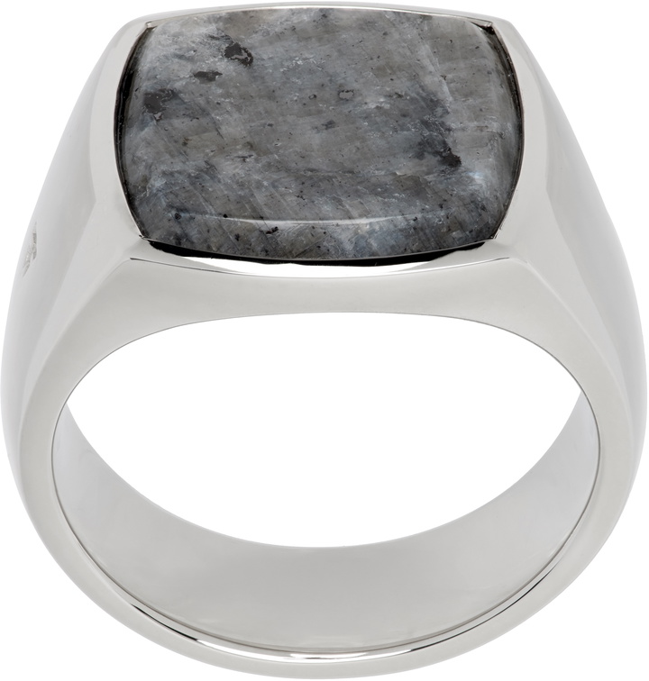 Photo: Tom Wood Silver Cushion Larvikite Ring