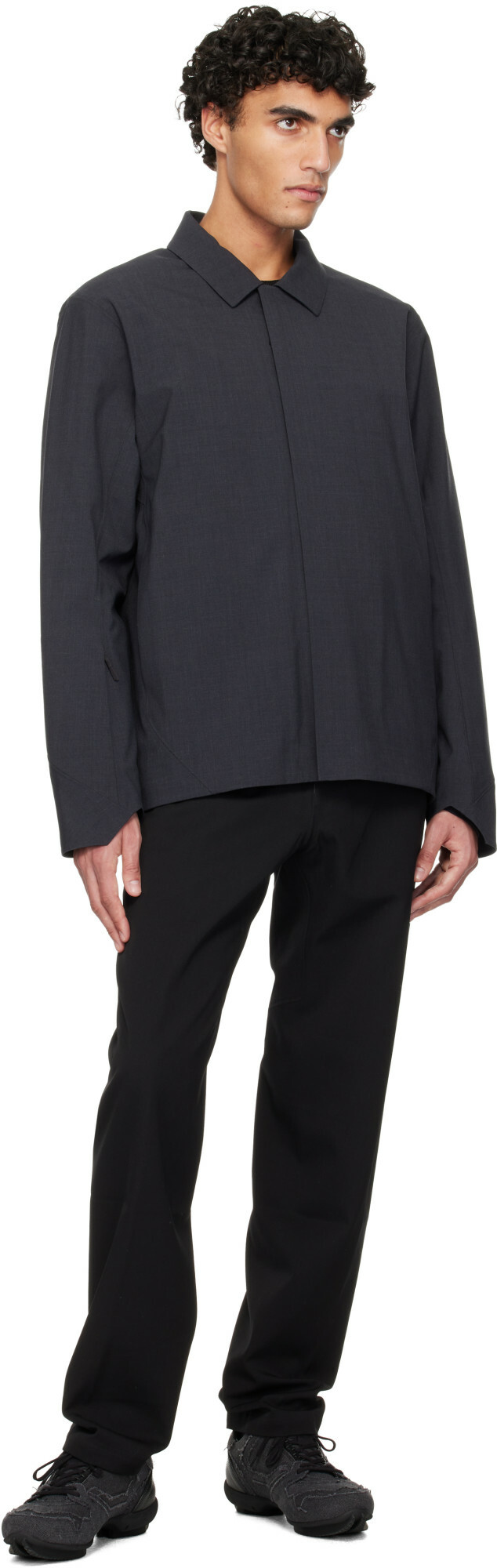 Veilance Black Voronoi Wool Trousers