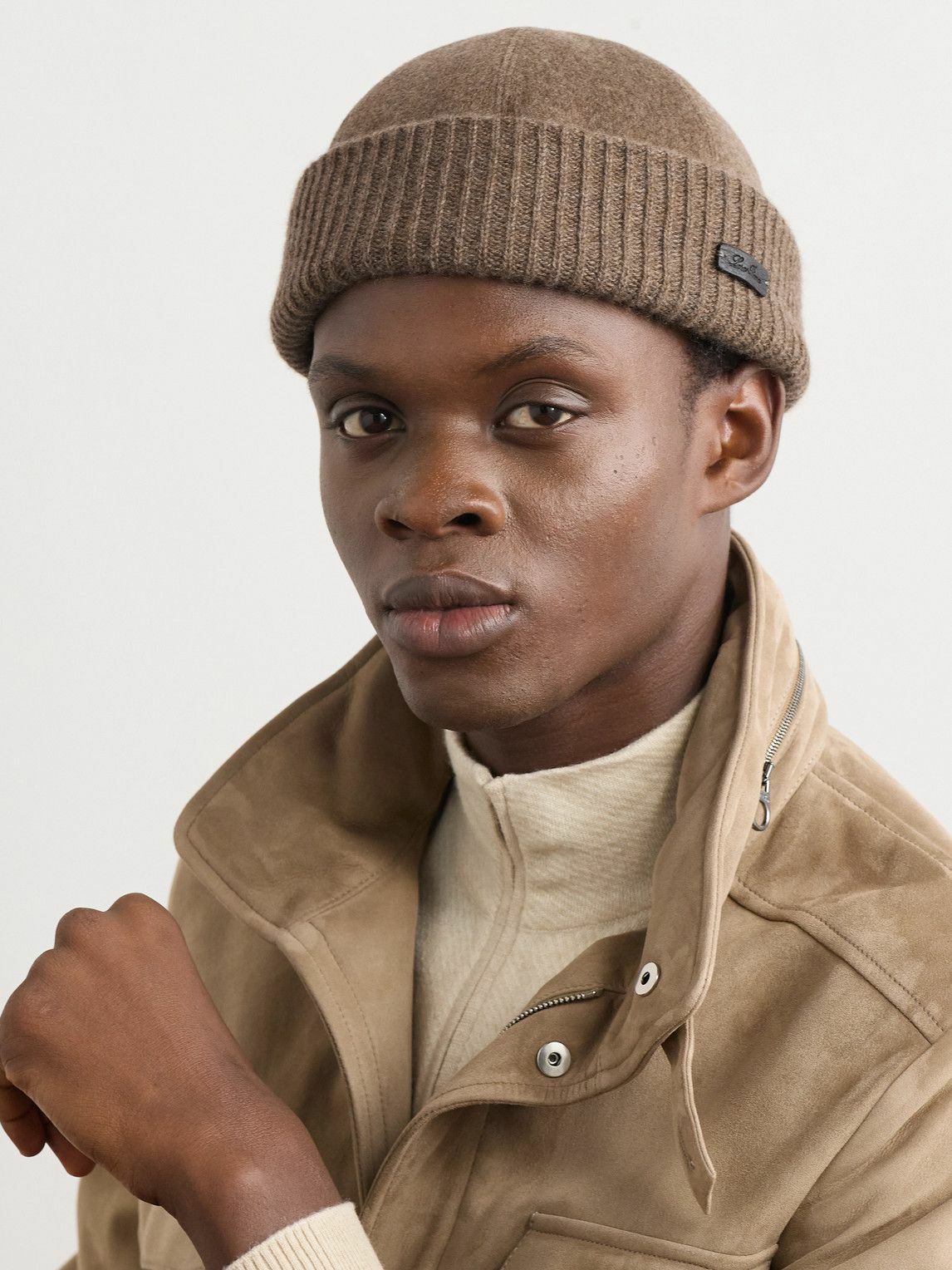 Loro Piana - Logo-Appliquéd Storm System® Cashmere Beanie - Neutrals