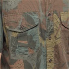 Filson Men's Short Sleeve Feather Cloth Shirt in Sailfish Dark Olive Print