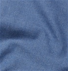 Emma Willis - Slim-Fit Mélange Cotton-Twill Shirt - Blue