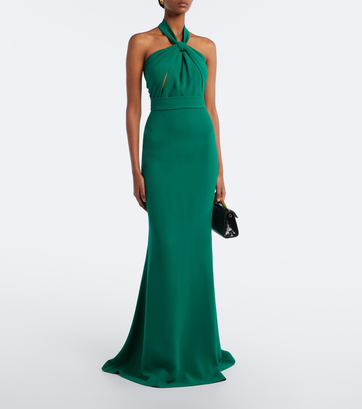 Elie Saab Crêpe halterneck gown