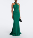 Elie Saab Crêpe halterneck gown