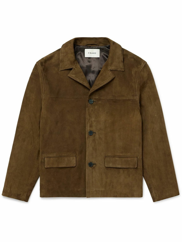 Photo: FRAME - Suede Jacket - Brown
