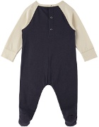Gucci Baby Navy 'Gucci Band' Jumpsuit