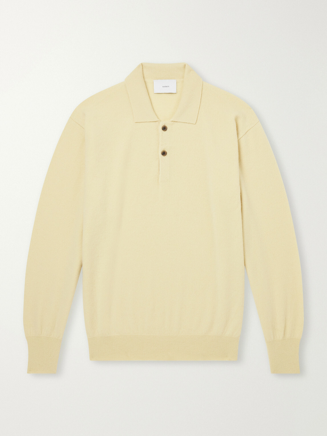 ssstein - Cashmere Polo Sweater - Yellow
