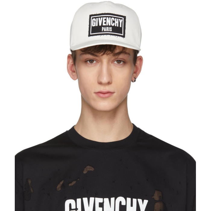 Photo: Givenchy White Box Logo Cap