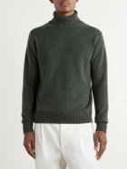 De Petrillo - Merino Wool and Cashmere-Blend Rollneck Sweater - Green